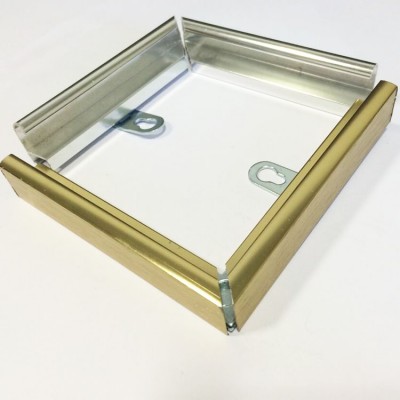 Brushed colorful extruded aluminum picture fram for aluminum framing system